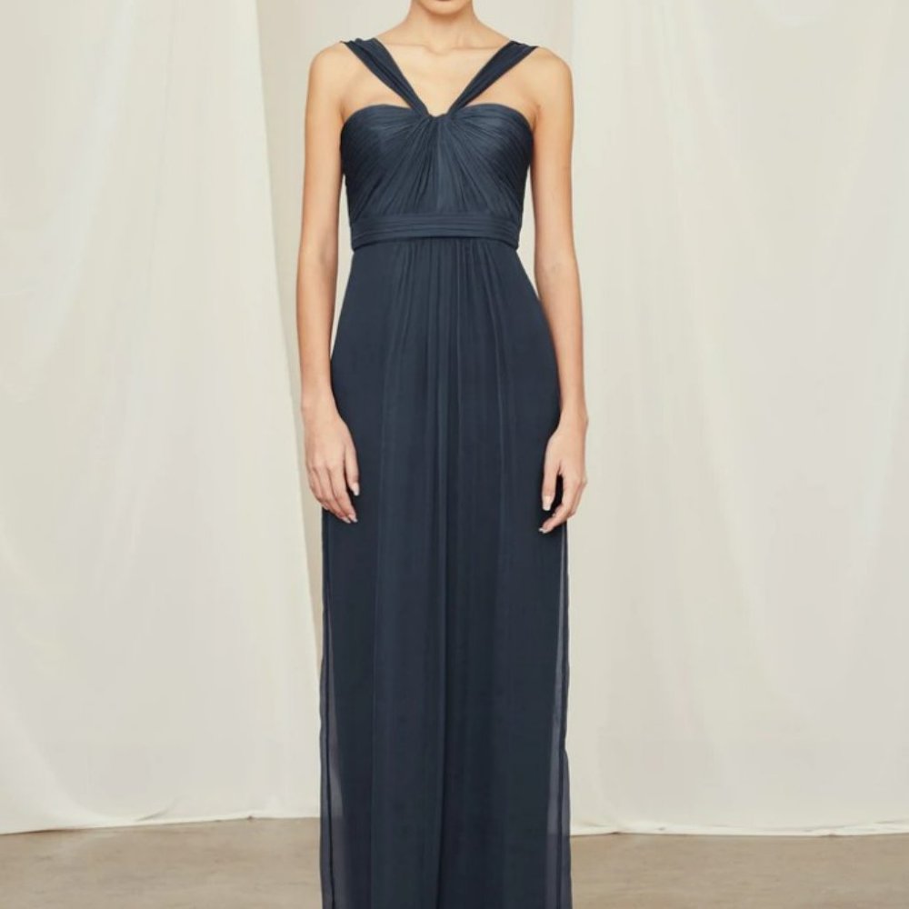 Amsale Bridesmaid Dress: G878C French Blue size 4